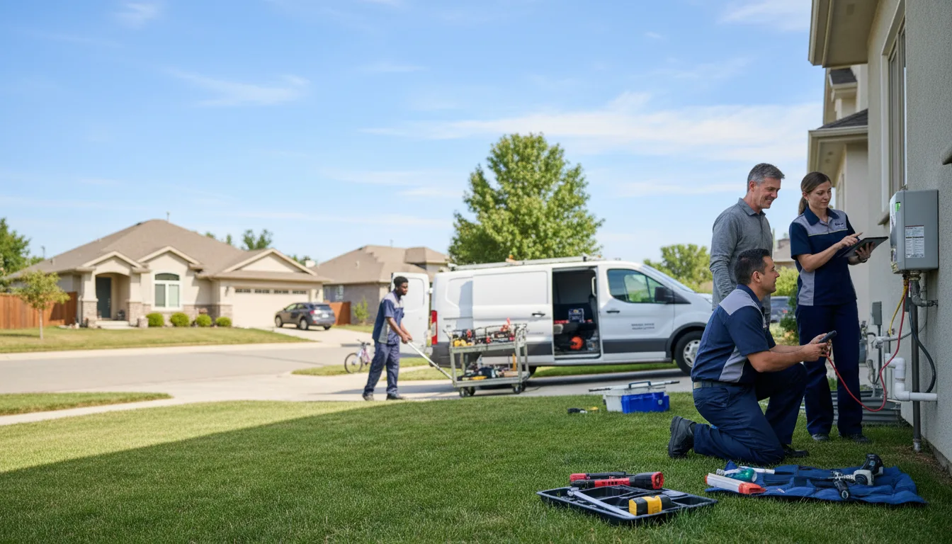 Tankless water heater service in Milford, VA
